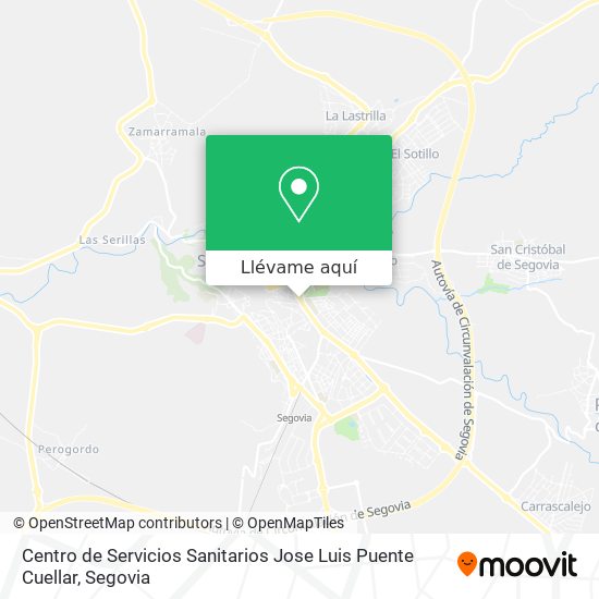 Mapa Centro de Servicios Sanitarios Jose Luis Puente Cuellar