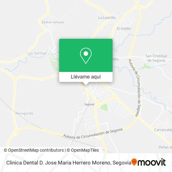 Mapa Clinica Dental D. Jose Maria Herrero Moreno