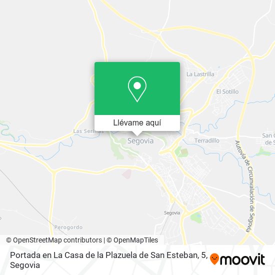 Mapa Portada en La Casa de la Plazuela de San Esteban, 5