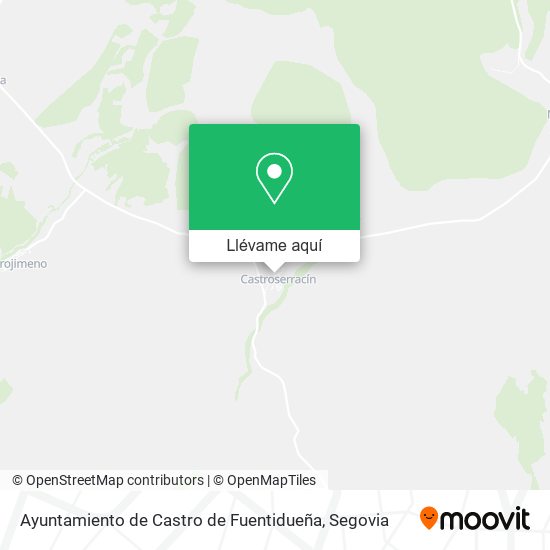Mapa Ayuntamiento de Castro de Fuentidueña