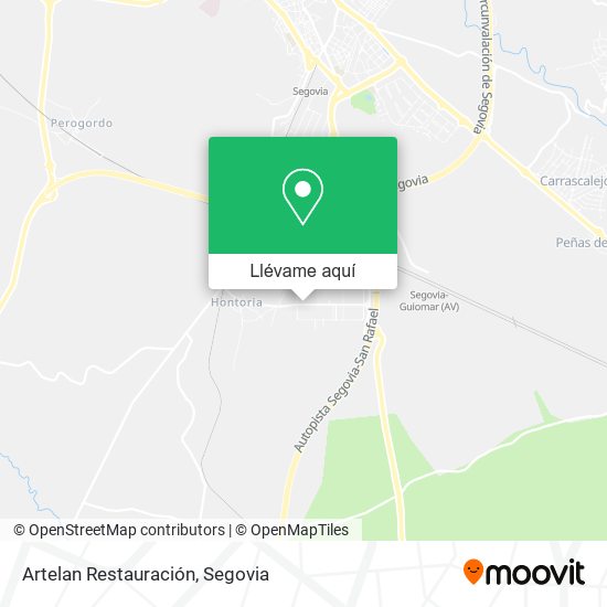 Mapa Artelan Restauración