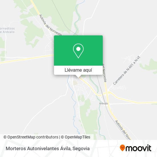 Mapa Morteros Autonivelantes Ávila