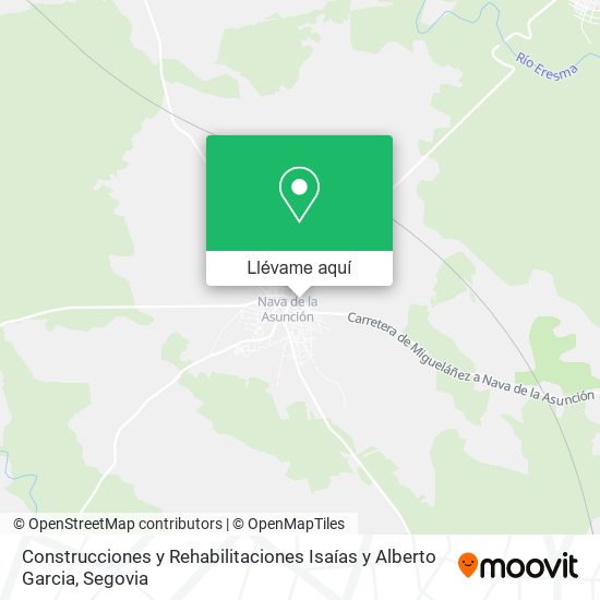 Mapa Construcciones y Rehabilitaciones Isaías y Alberto Garcia
