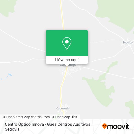 Mapa Centro Óptico Innova - Gaes Centros Auditivos