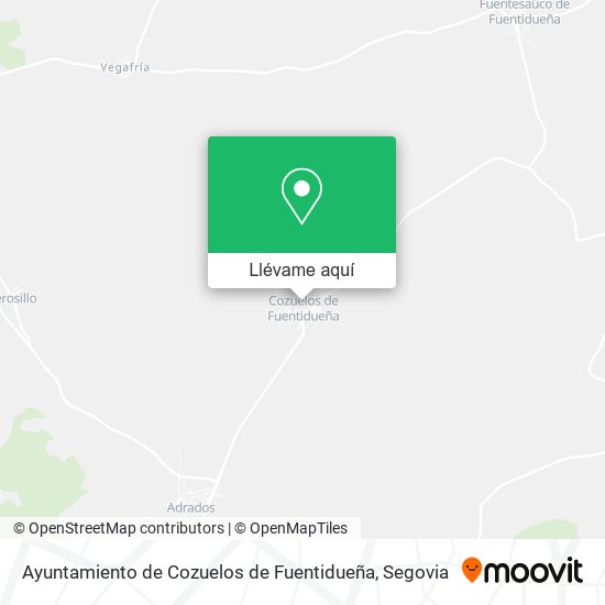 Mapa Ayuntamiento de Cozuelos de Fuentidueña