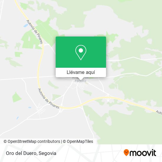 Mapa Oro del Duero