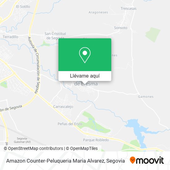 Mapa Amazon Counter-Peluqueria Maria Alvarez