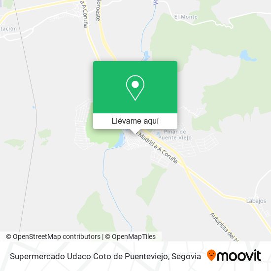 Mapa Supermercado Udaco Coto de Puenteviejo