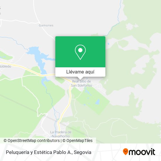 Mapa Peluquería y Estética Pablo A.