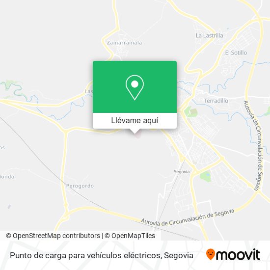 Mapa Punto de carga para vehículos eléctricos