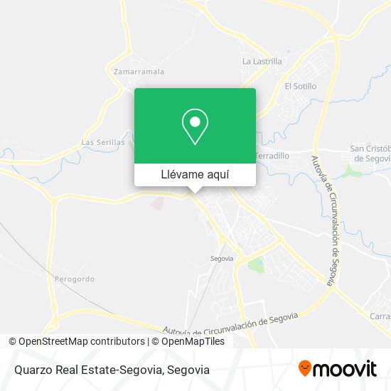 Mapa Quarzo Real Estate-Segovia