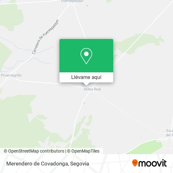 Mapa Merendero de Covadonga