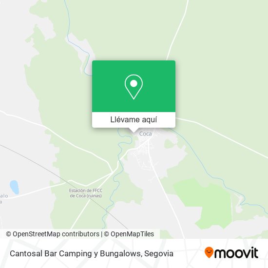 Mapa Cantosal Bar Camping y Bungalows