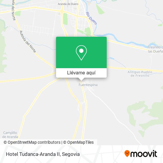 Mapa Hotel Tudanca-Aranda II