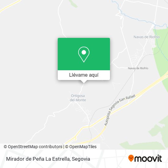 Mapa Mirador de Peña La Estrella