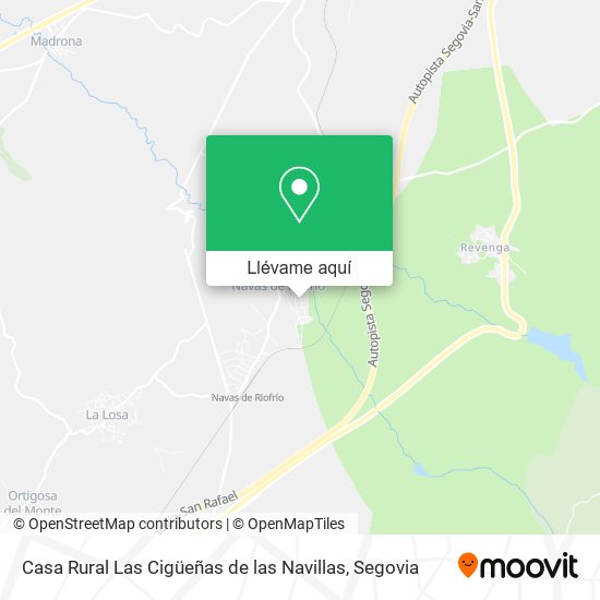 Mapa Casa Rural Las Cigüeñas de las Navillas