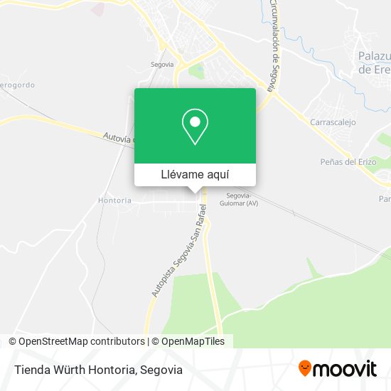 Mapa Tienda Würth Hontoria
