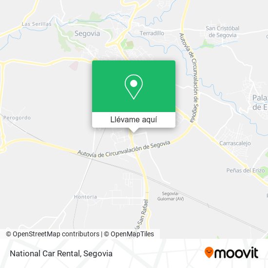 Mapa National Car Rental