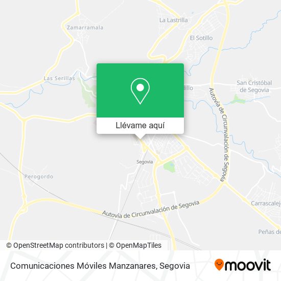 Mapa Comunicaciones Móviles Manzanares