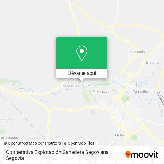 Mapa Cooperativa Explotación Ganadera Segoviana