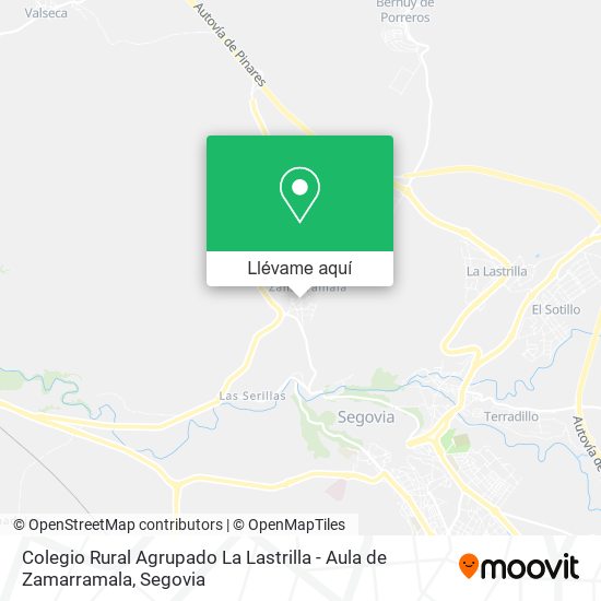 Mapa Colegio Rural Agrupado La Lastrilla - Aula de Zamarramala