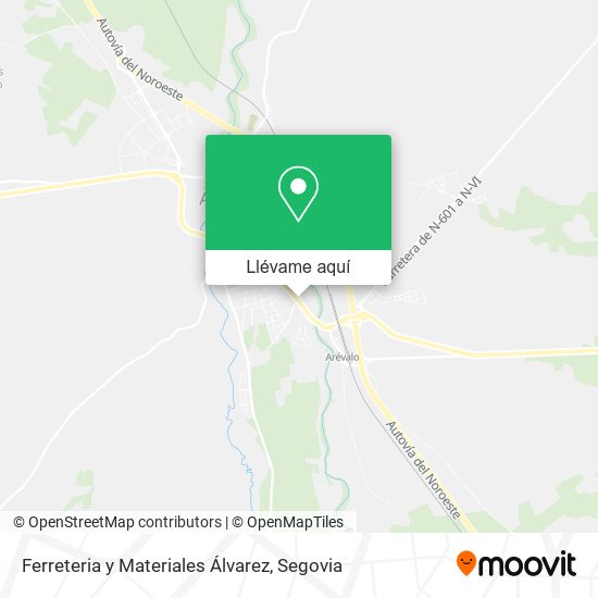 Mapa Ferreteria y Materiales Álvarez