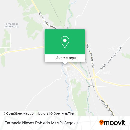 Mapa Farmacia Nieves Robledo Martín