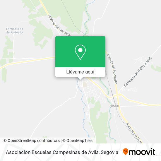 Mapa Asociacion Escuelas Campesinas de Ávila