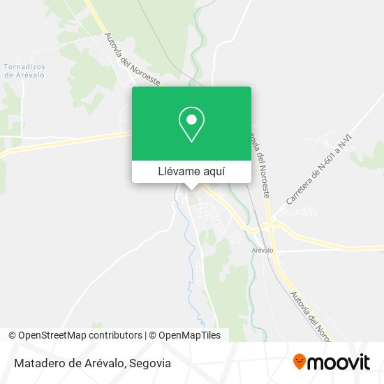 Mapa Matadero de Arévalo