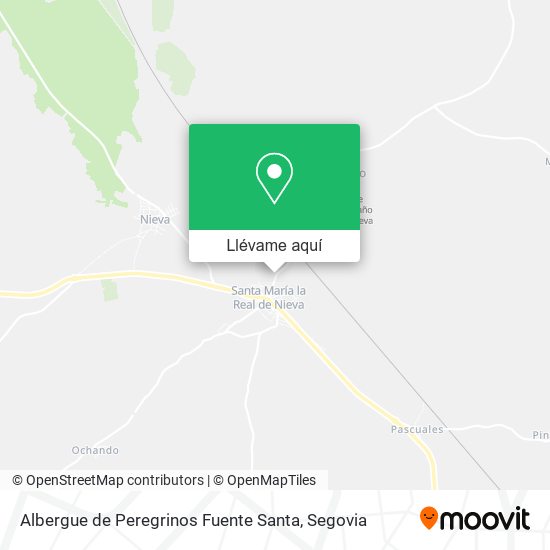 Mapa Albergue de Peregrinos Fuente Santa
