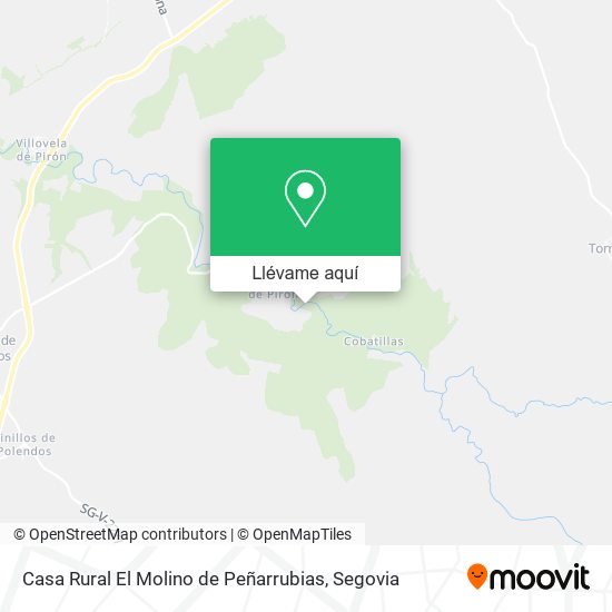 Mapa Casa Rural El Molino de Peñarrubias