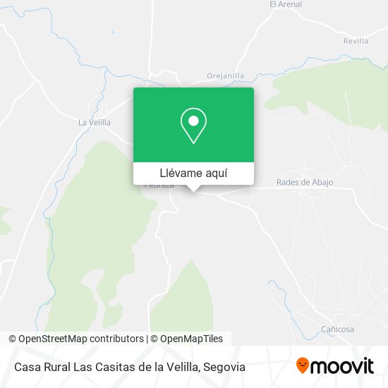 Mapa Casa Rural Las Casitas de la Velilla