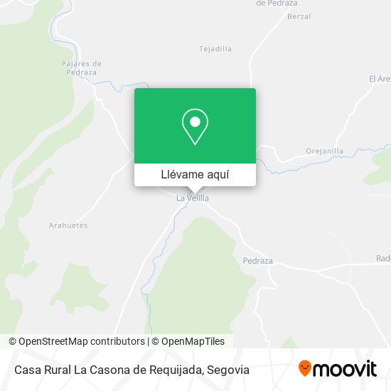 Mapa Casa Rural La Casona de Requijada