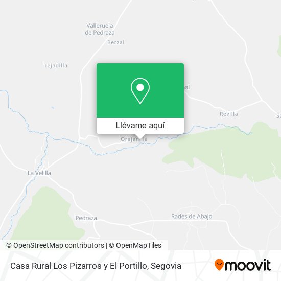 Mapa Casa Rural Los Pizarros y El Portillo