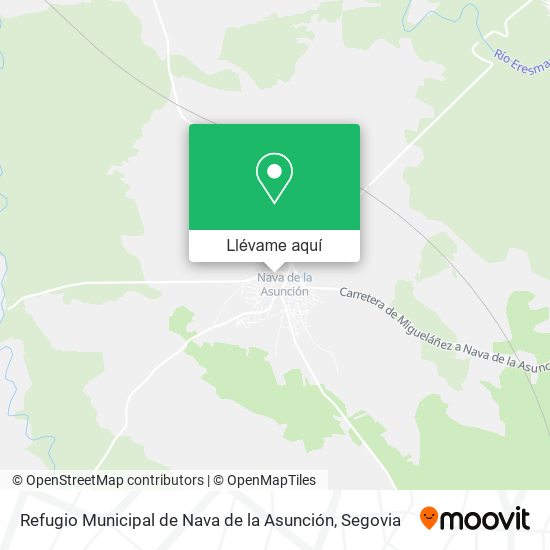 Mapa Refugio Municipal de Nava de la Asunción