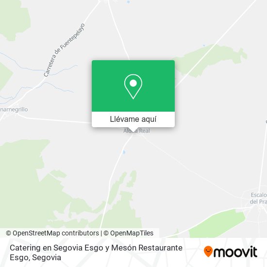 Mapa Catering en Segovia Esgo y Mesón Restaurante Esgo