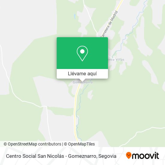 Mapa Centro Social San Nicolás - Gomeznarro