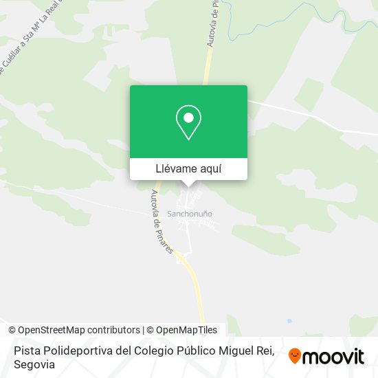 Mapa Pista Polideportiva del Colegio Público Miguel Rei