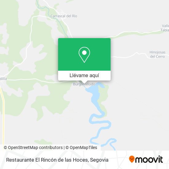 Mapa Restaurante El Rincón de las Hoces