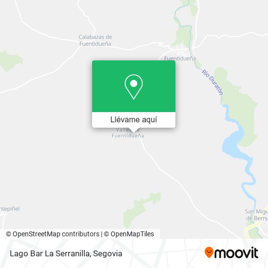 Mapa Lago Bar La Serranilla