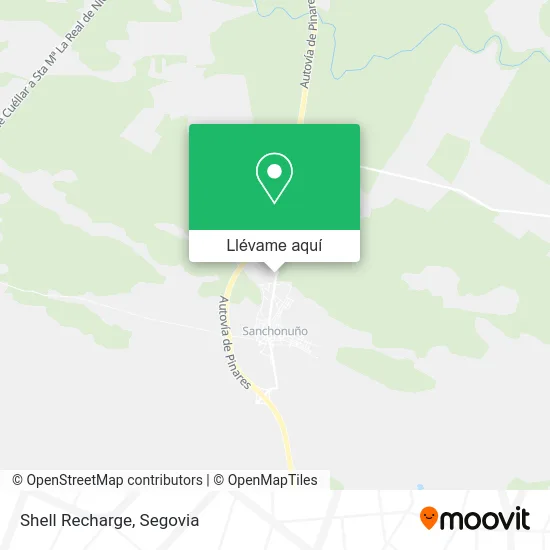 Mapa Shell Recharge
