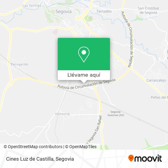 Mapa Cines Luz de Castilla
