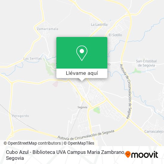 Mapa Cubo Azul - Biblioteca UVA Campus Maria Zambrano