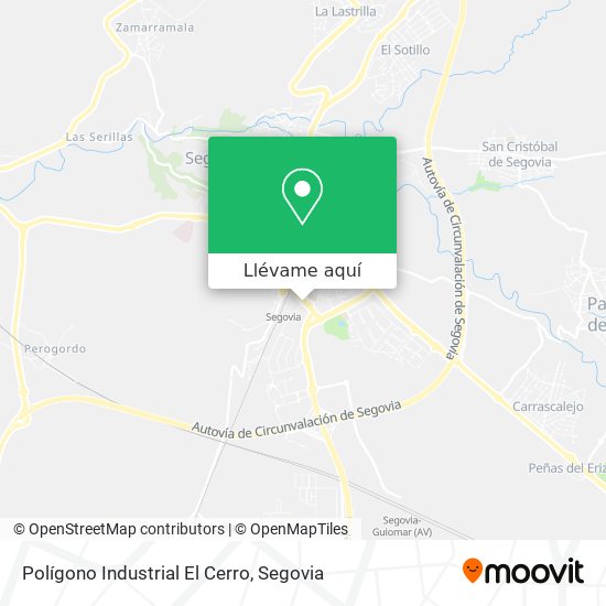 Mapa Polígono Industrial El Cerro