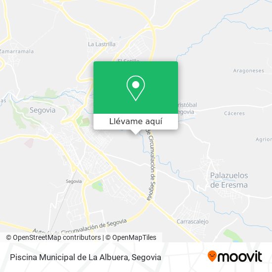 Mapa Piscina Municipal de La Albuera