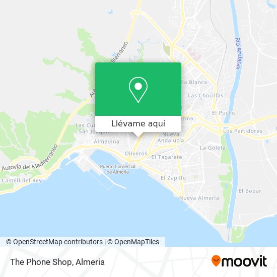 Mapa The Phone Shop