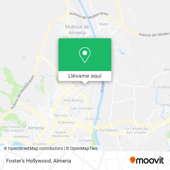 Mapa Foster's Hollywood