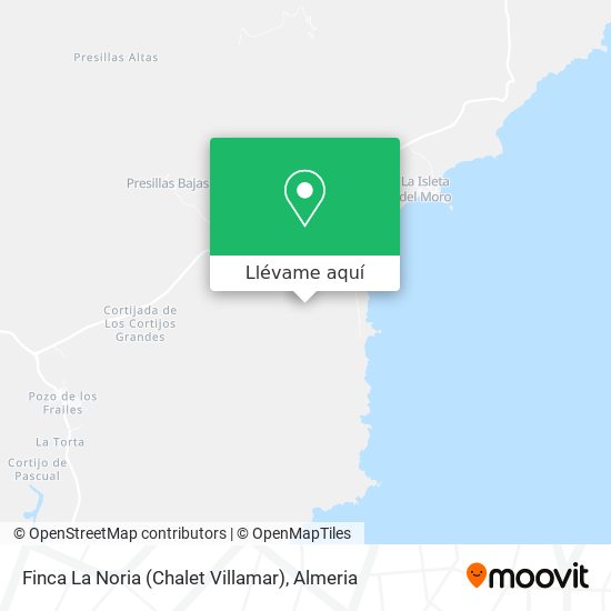 Mapa Finca La Noria (Chalet Villamar)