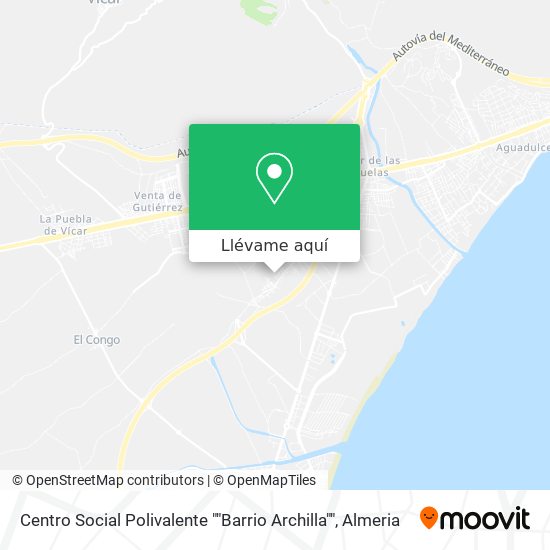 Mapa Centro Social Polivalente ""Barrio Archilla""