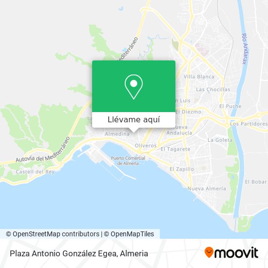Mapa Plaza Antonio González Egea